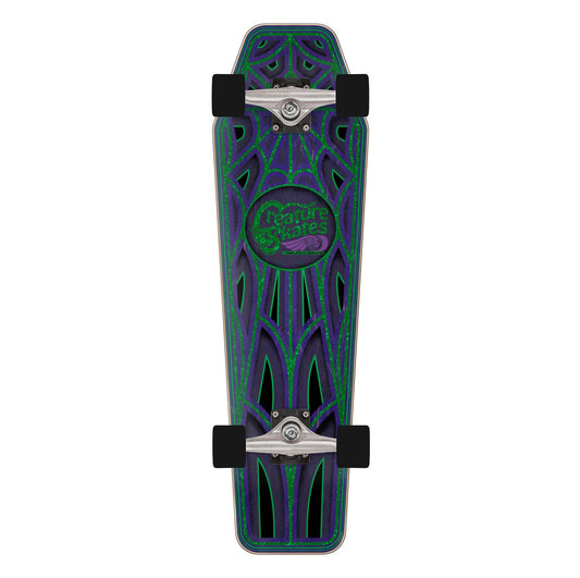 Creature Cruzer Grave Roller Purple/Green Cruiser Complete 28.8"