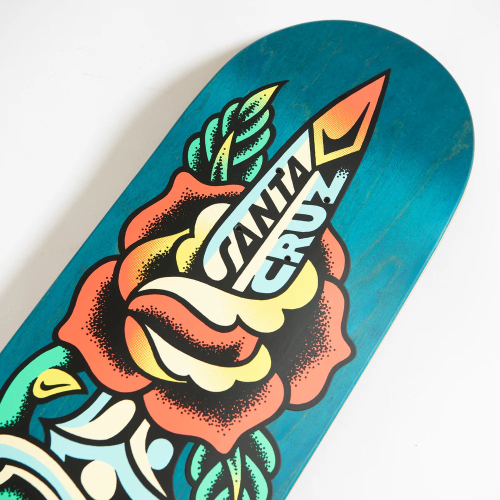 Santa Cruz Dressen Rose Dagger Pro Skateboard Deck 8.7"