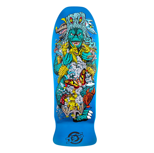 Santa Cruz Godzilla Kaiju Roskopp Skateboard Deck 10,125"