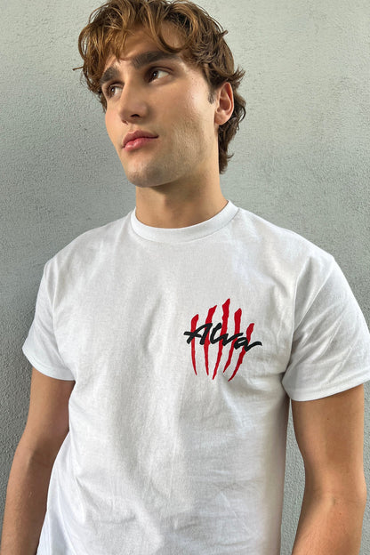 T-Shirt Alva Scratch Logo White