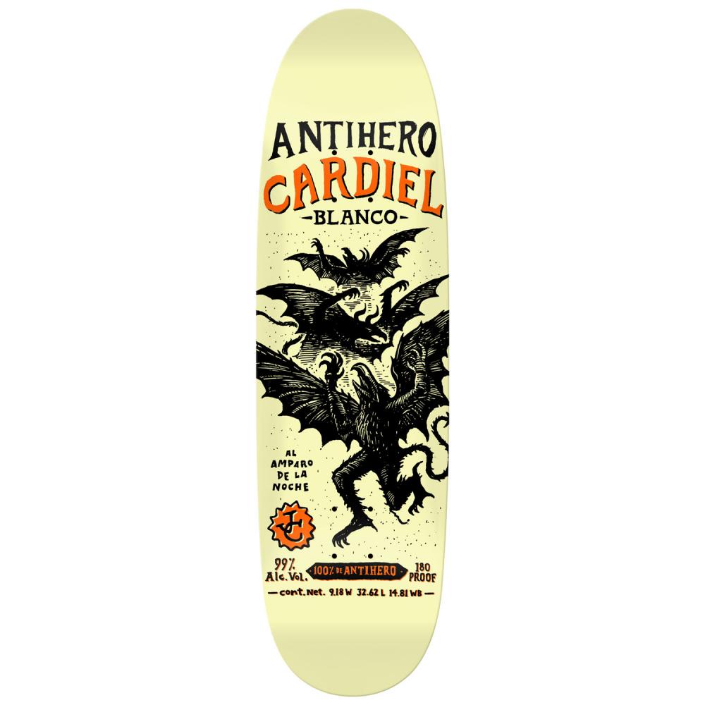 Anti Hero Cardiel Carnales Off White / Black Skateboard Deck 9,18"