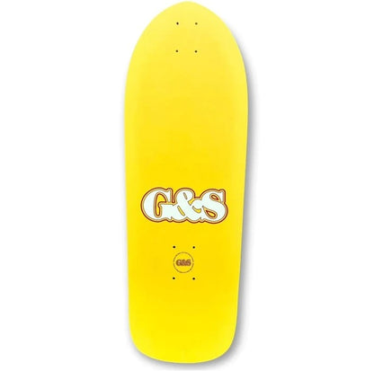 G&S Billy Ruff "Invisible Magician" Reissue Yellow Skateboard Deck 10"