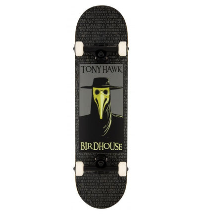 Birdhouse Tony Hawk Plague Doctor Black Skateboard Complete 8.0"