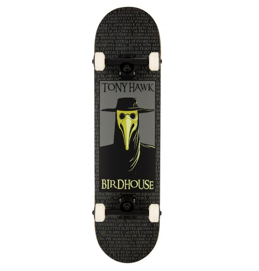 Birdhouse Tony Hawk Plague Doctor Black Skateboard Complete 8.0"