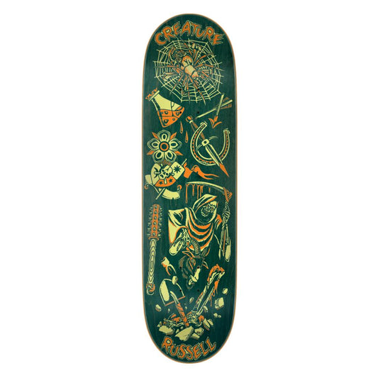 Creature Russell Fiend Flash VX Skateboard Deck 8.6"