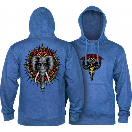 Powell Peralta Mike Vallely Elephant Hoodie Sweatshirt - Royal Heather