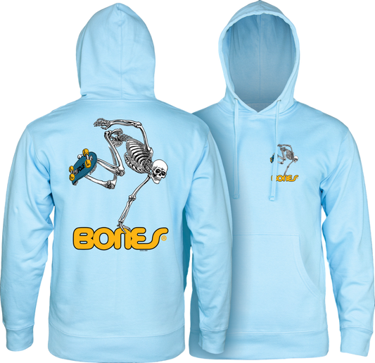 Powell Peralta Skate Skeleton Hooded Sweatshirt - Blue Aqua