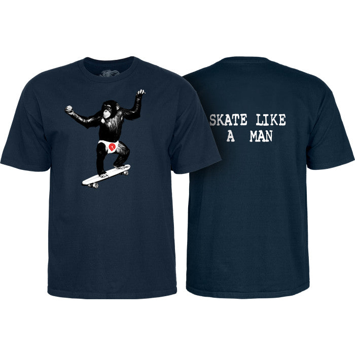 Powell Peralta Skate Chimp T-Shirt - Navy