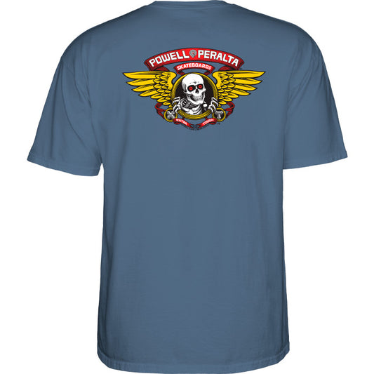 Powell Peralta Winged Ripper T-Shirt - Indigo Blue