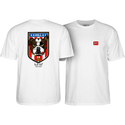 T-Shirt Powell Peralta Frankie Hill Bulldog - White