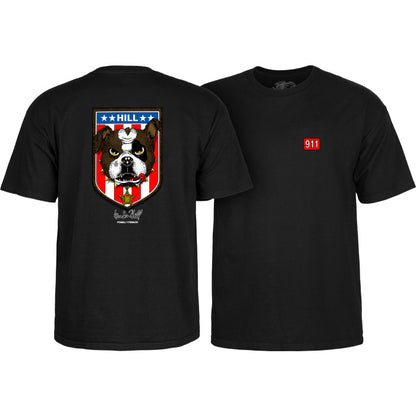 T-Shirt Powell Peralta Frankie Hill Bulldog - Black