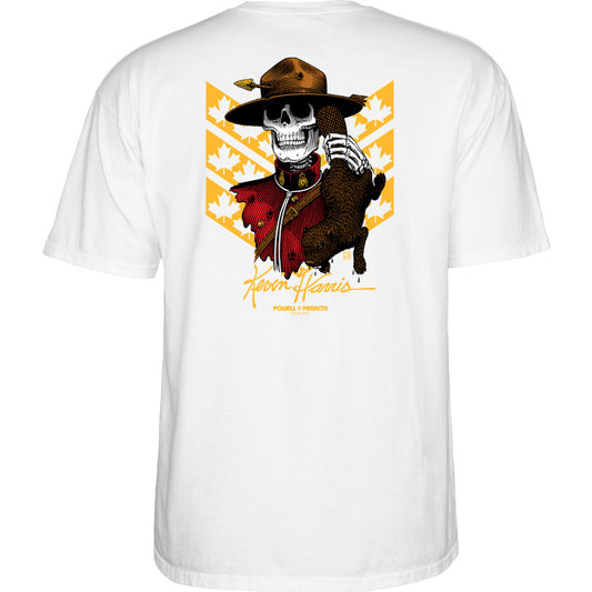 Powell Peralta Kevin Harris Mountie T-Shirt - White