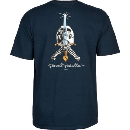 Powell Peralta Skull & Sword T-Shirt - Navy