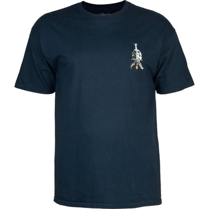 Powell Peralta Skull & Sword T-Shirt - Navy