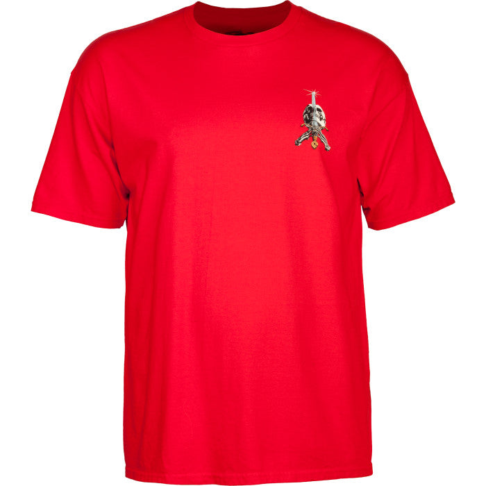 Powell Peralta Skull & Sword T-Shirt - Red