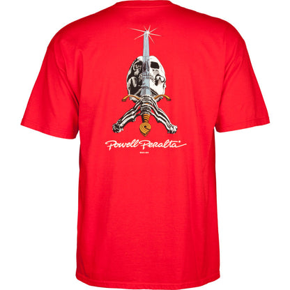 Powell Peralta Skull & Sword T-Shirt - Red