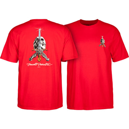 Powell Peralta Skull & Sword T-Shirt - Red