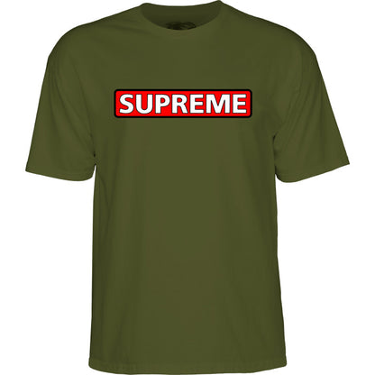 Powell Peralta Supreme T-Shirt - Military Green