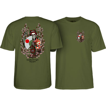 Powell Peralta Sakura Yosozumi Samurai T-Shirt - Military Green