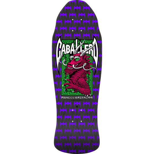 Powell Peralta Steve Caballero Street Reissue Skateboard Deck Black Stain 9.625"
