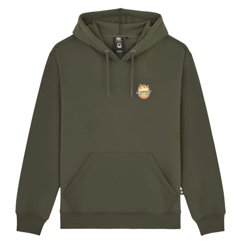 Sweatshirt Hoodie Dickies x Spitfire - Olive Green