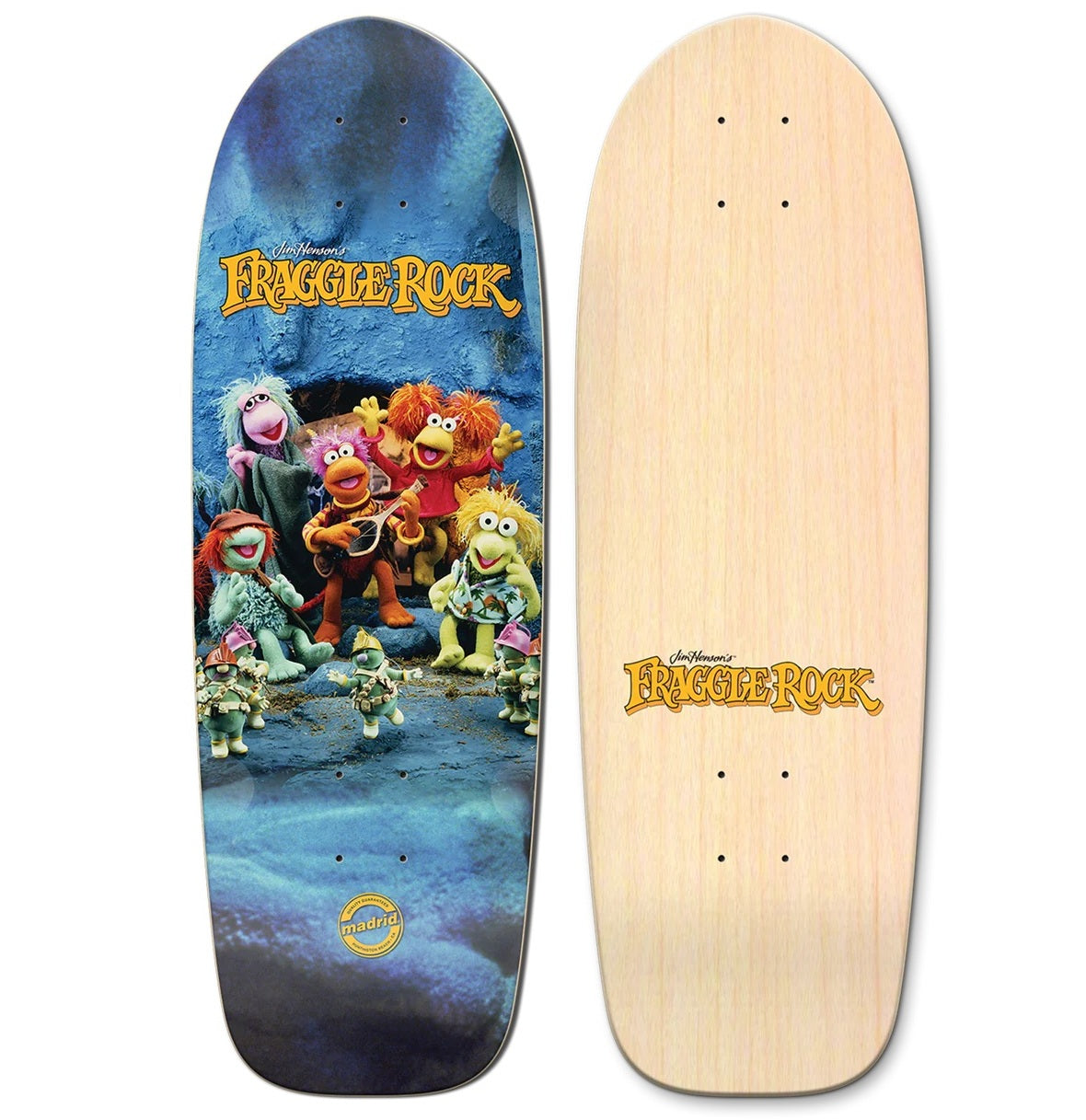 Madrid Fraggle Rock Rock on Marty Skateboard Deck 9.5"