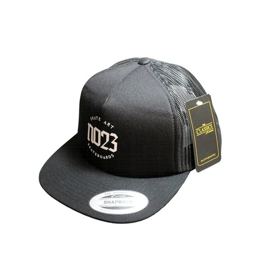 NO23 Trucker Yupoong Black Cap