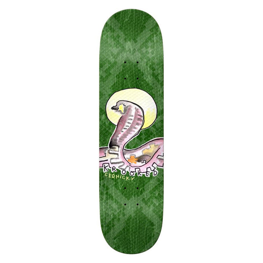 Krooked Cernicky Snake Scale Embossed Skateboard Deck 8.62"