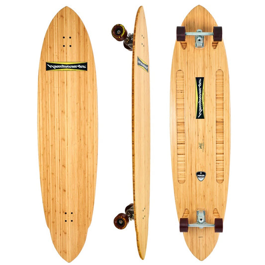 Hamboards Pinger Bamboo Natural Complete SurfSkate 67"