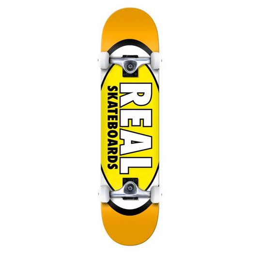 Real Classic Oval Yellow 7.5" Complete Skateboard