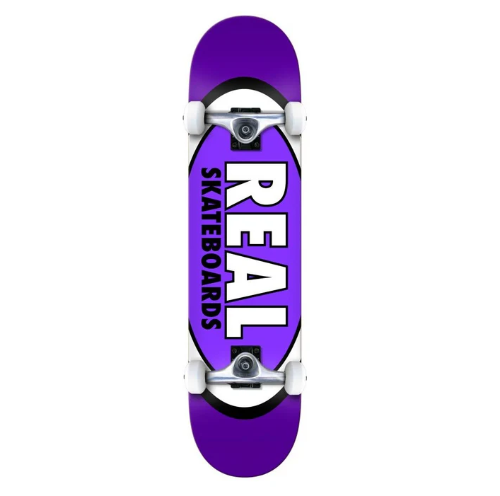 Real Classic Oval Purple Complete Skateboard 8.25"