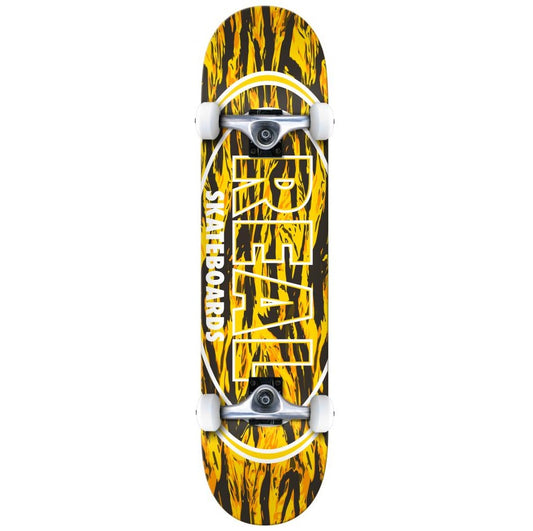 Skate Completo Real Stealth Oval Yellow 7,3"