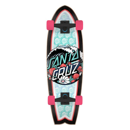 Santa Cruz Wave Dot Mushroom Splice Shark Complete Cruiser 29.7"