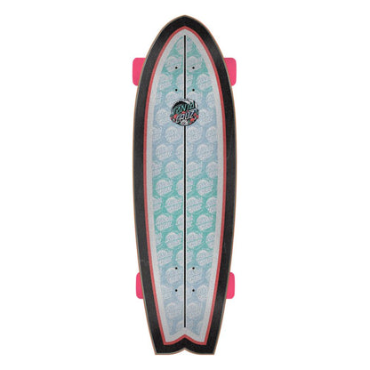 Santa Cruz Wave Dot Mushroom Splice Shark Complete Cruiser 29.7"