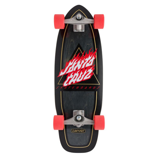 Surfskate Santa Cruz Flamed Not a Dot Carver 29,95"