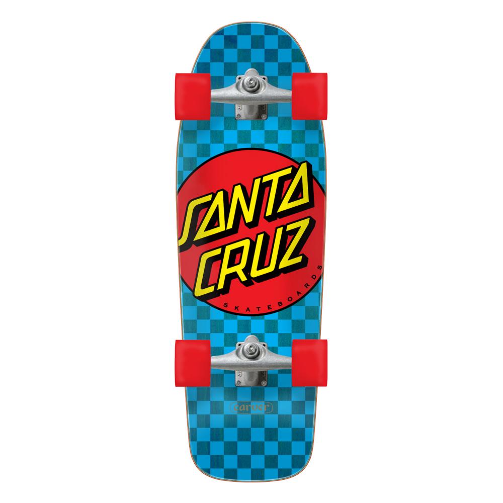 Santa Cruz Classic Dot Check Blue Surfskate Complete 30,20"