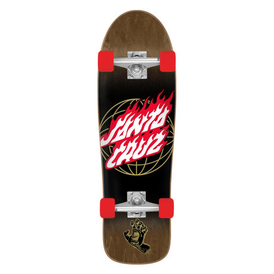 Santa Cruzer Global Flame Dot Complete Cruiser 31.7"