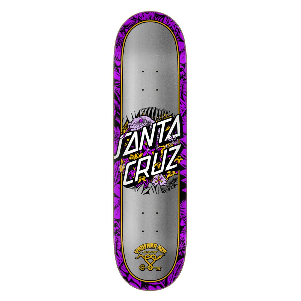 Santa Cruz Asp Flores Dot Purple VX Skateboard Deck 8.25"