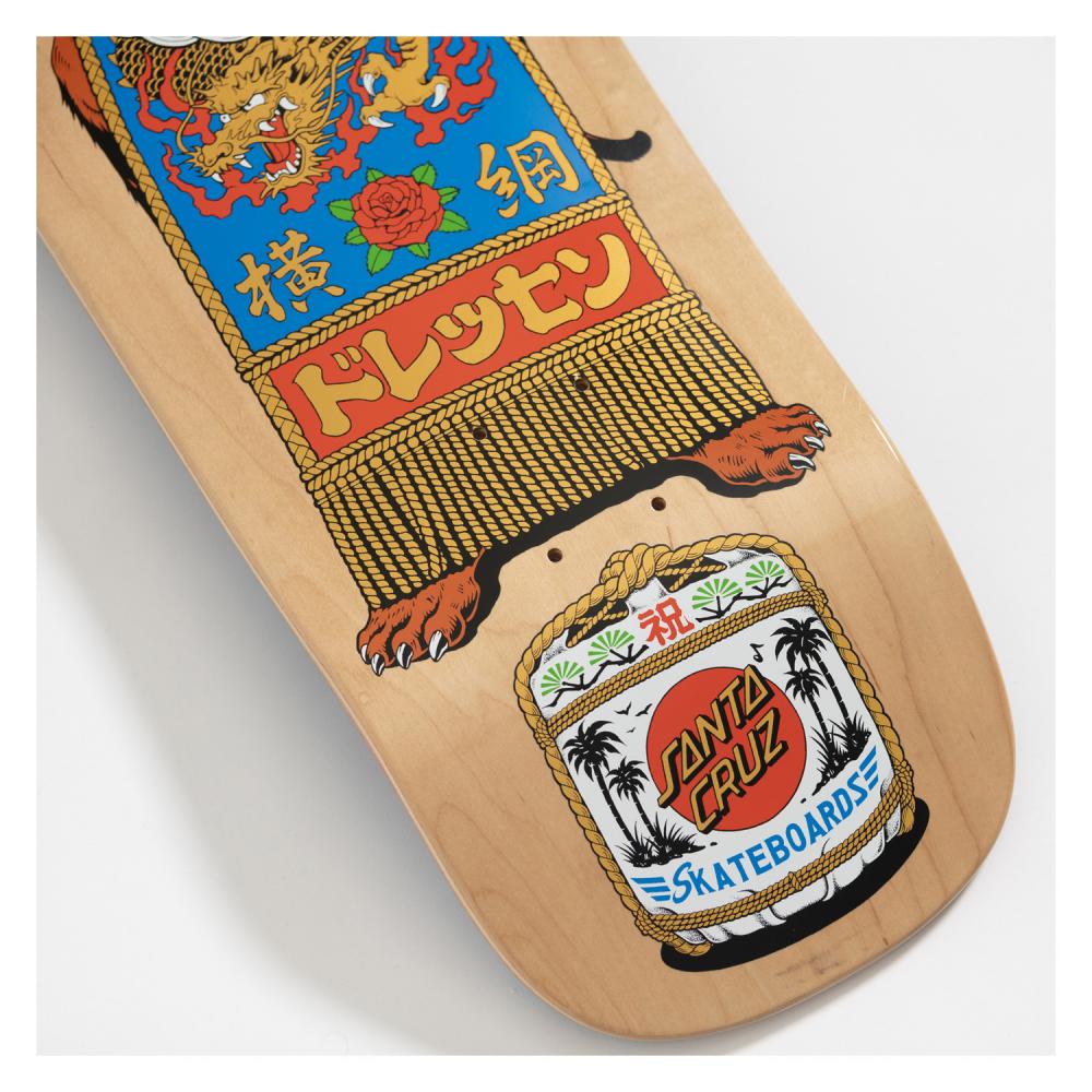 Santa Cruz Dressen Sumo Dog Shaped Skateboard Deck 9.30"