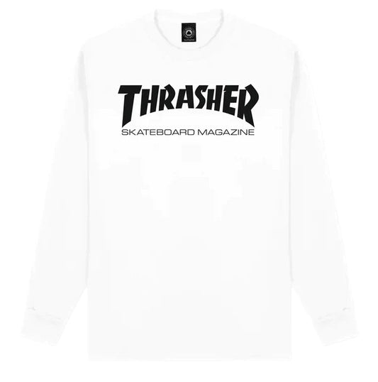 Longsleeve Thrasher Skate Mag White