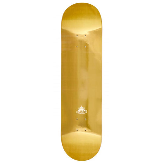 Sushi Pagoda Foil Gold Skateboard Deck 8.125"