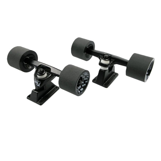 Flux Surfskate Trucks Set Black 158mm