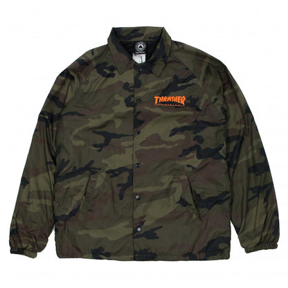 Thrasher Skategoat Coach Camo Jacket Green