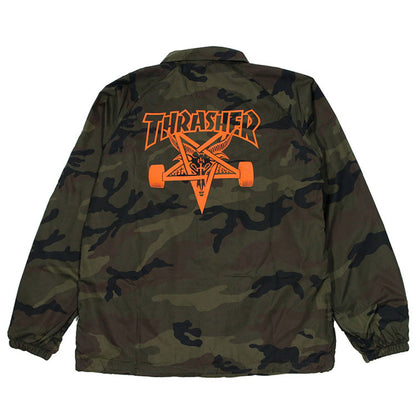 Thrasher Skategoat Coach Camo Jacket Green