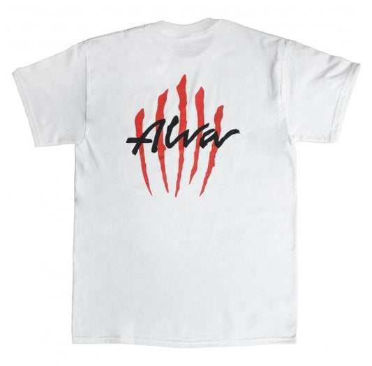 Alva Scratch Logo White T-Shirt