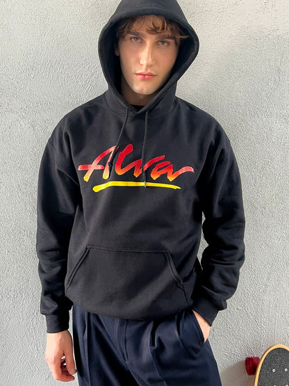 Sweatshirt Hoodie Alva OG Flame Logo Black