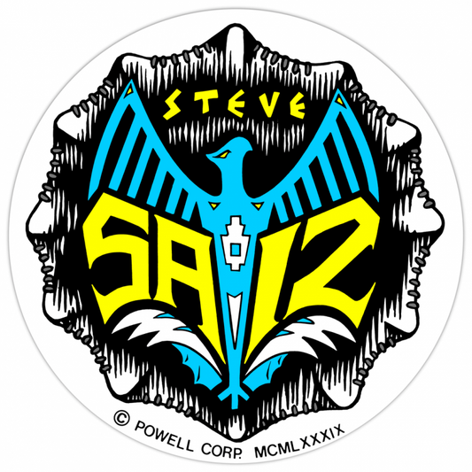 Powell Peralta Steve Saiz Totem Stickers 3.25"