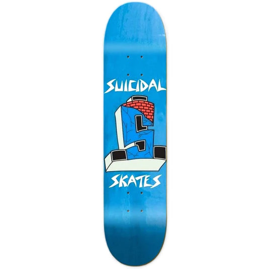 Suicidal Blue Flake Skateboard Deck 8.0"