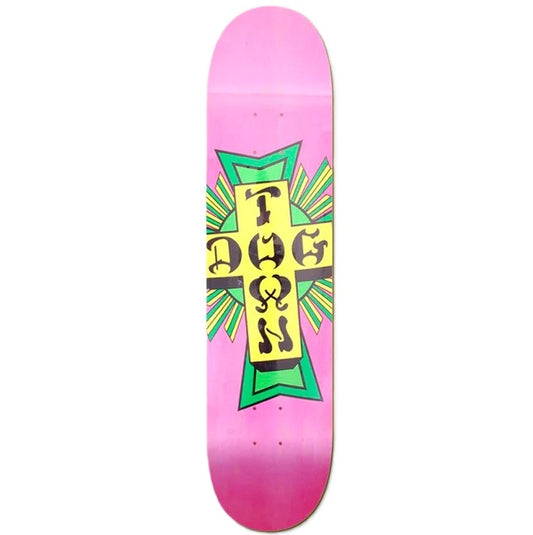 Dogtown Street Cross Logo Pink Skateboard Deck 7.875"