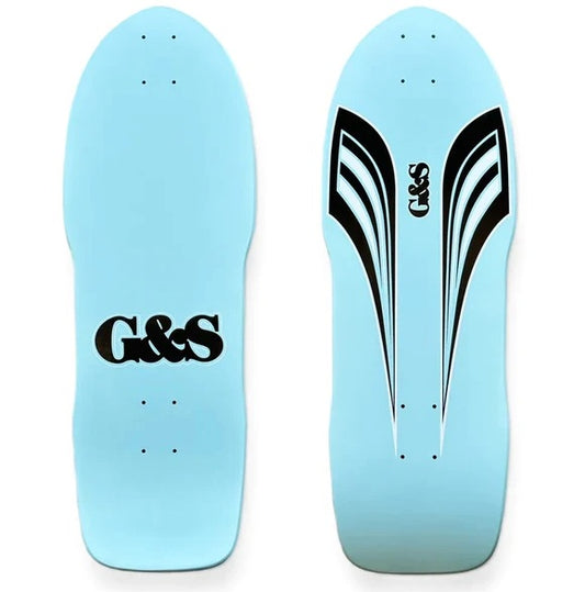 G&S 80's Side-Cut Reissue Light Blue Skateboard Deck 9,70"